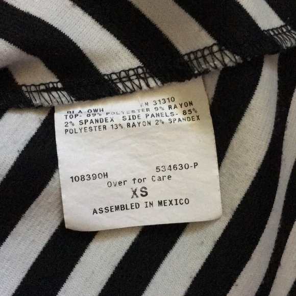 Black and white striped blouse - Picture 7 of 11